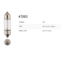 Narva 12V Festoon Globes Box of 10 - Various sizes